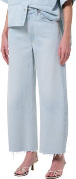 AGOLDE Low Curve Frayed Jeans