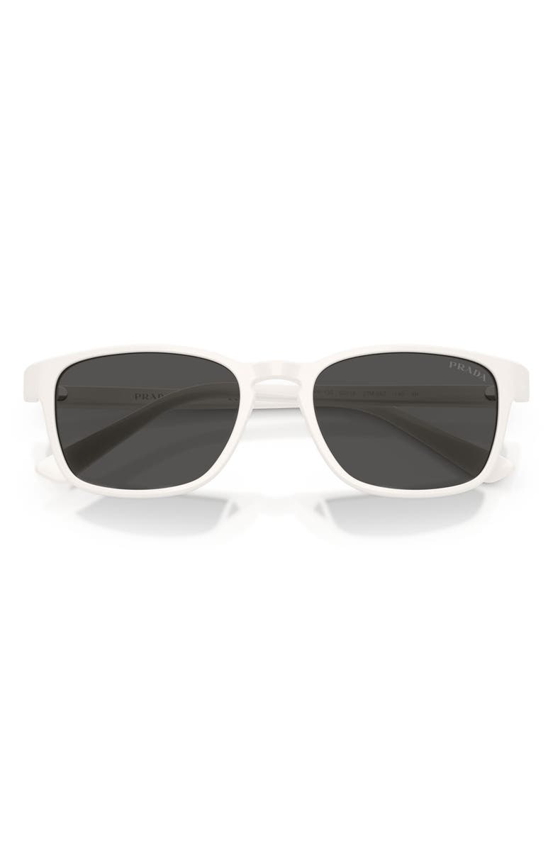 Prada 52mm Pillow Sunglasses, Alternate, color, White / Dark Grey