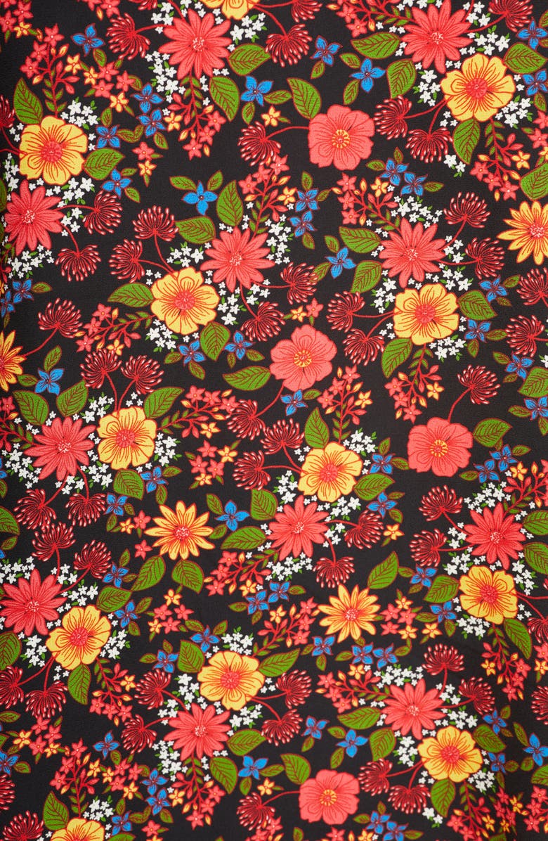 Bobeau Print Tie Neck Blouse, Alternate, color, 