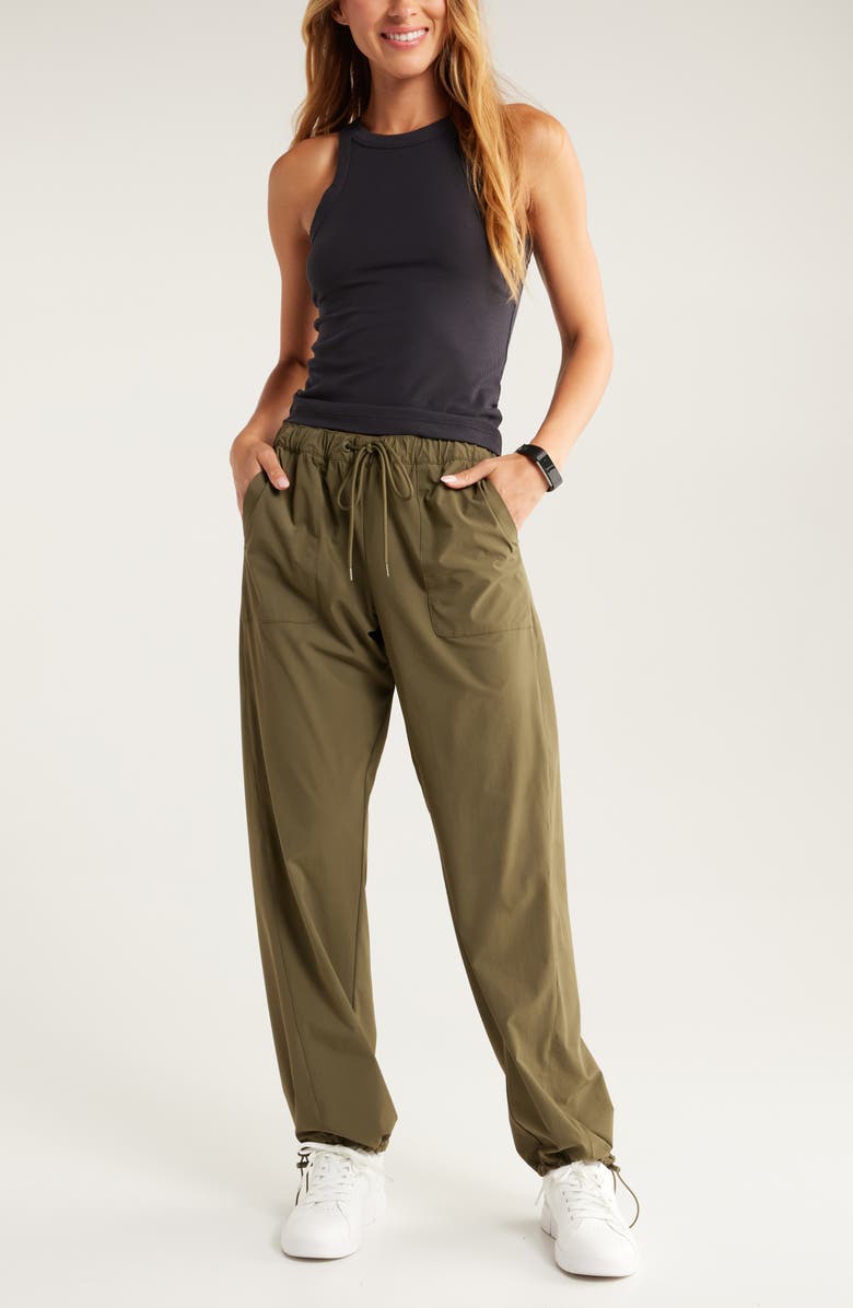 Zella Go-To Rib Performance Tank, Alternate, color, Black