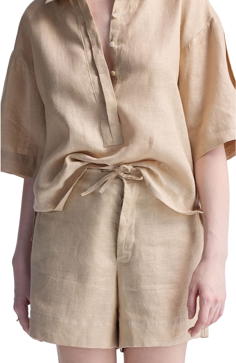 Reistor Boxy Shirt with Lace Set, Alternate, color, Neutral Beige