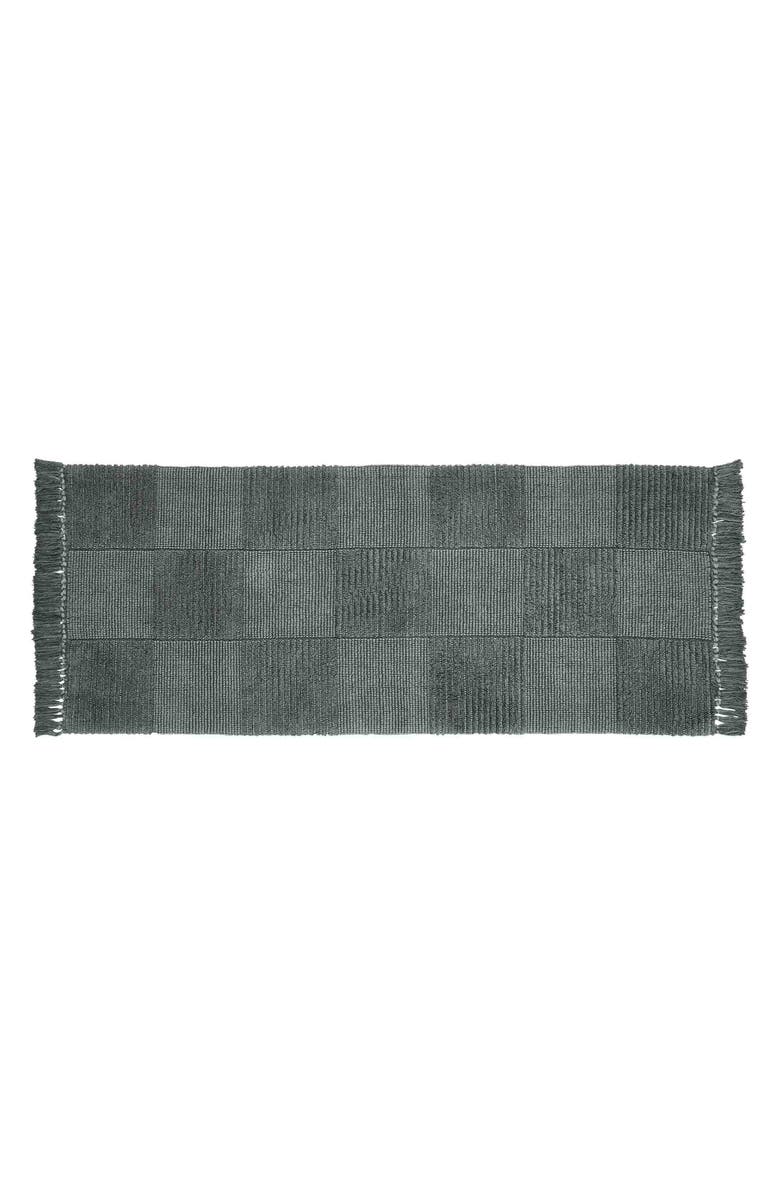 VCNY HOME Stonewashed Cotton Bath Rug, Main, color, Black