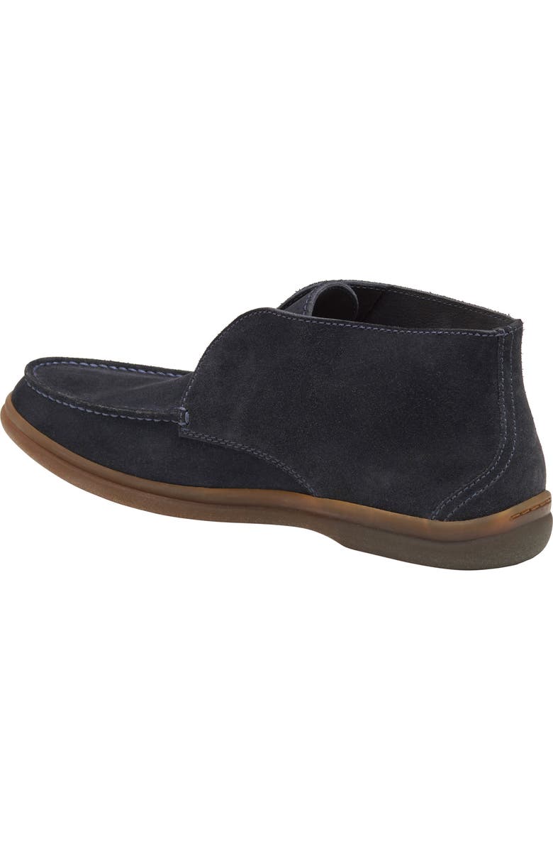 JOHNSTON & MURPHY COLLECTION Marlow Laceless Chukka Boot, Alternate, color, Navy English Suede
