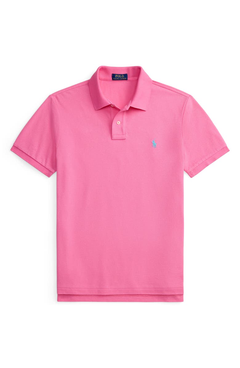 Polo Ralph Lauren Iconic Cotton Piqué Polo, Alternate, color, Baja Pink