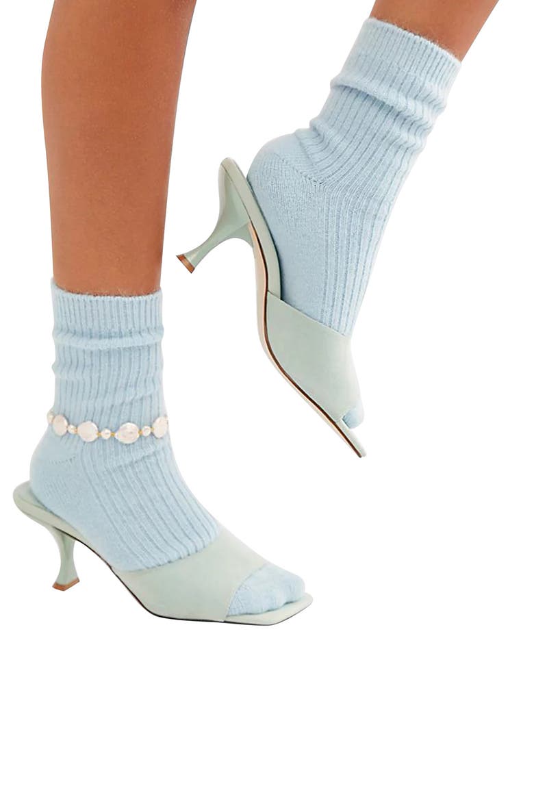 Cashmere Blend Cloud Socks, Alternate, color, POWDER BLUE