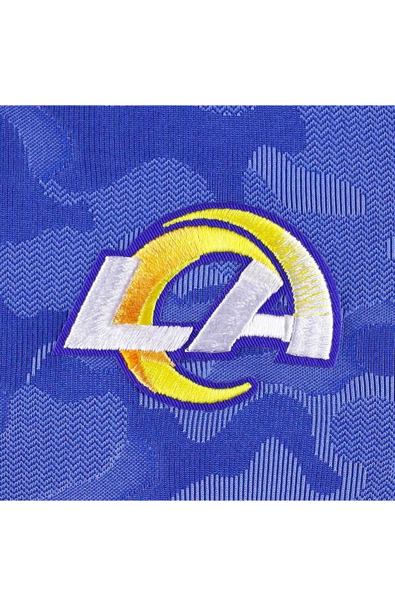 ANTIGUA Men's Antigua Royal Los Angeles Rams Brigade Quarter-Zip Sweatshirt, Alternate, color, Royal