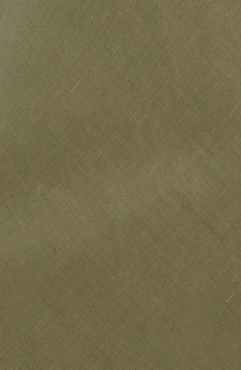 Black Halo Jada Cutout Detail Linen Dress, Alternate, color, Cypress