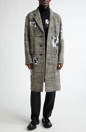 本日削除！todayful Houndstooth Wool Jacket 36 Amazon.com: Short Plaid Wool Coat Women Single Breasted Turn