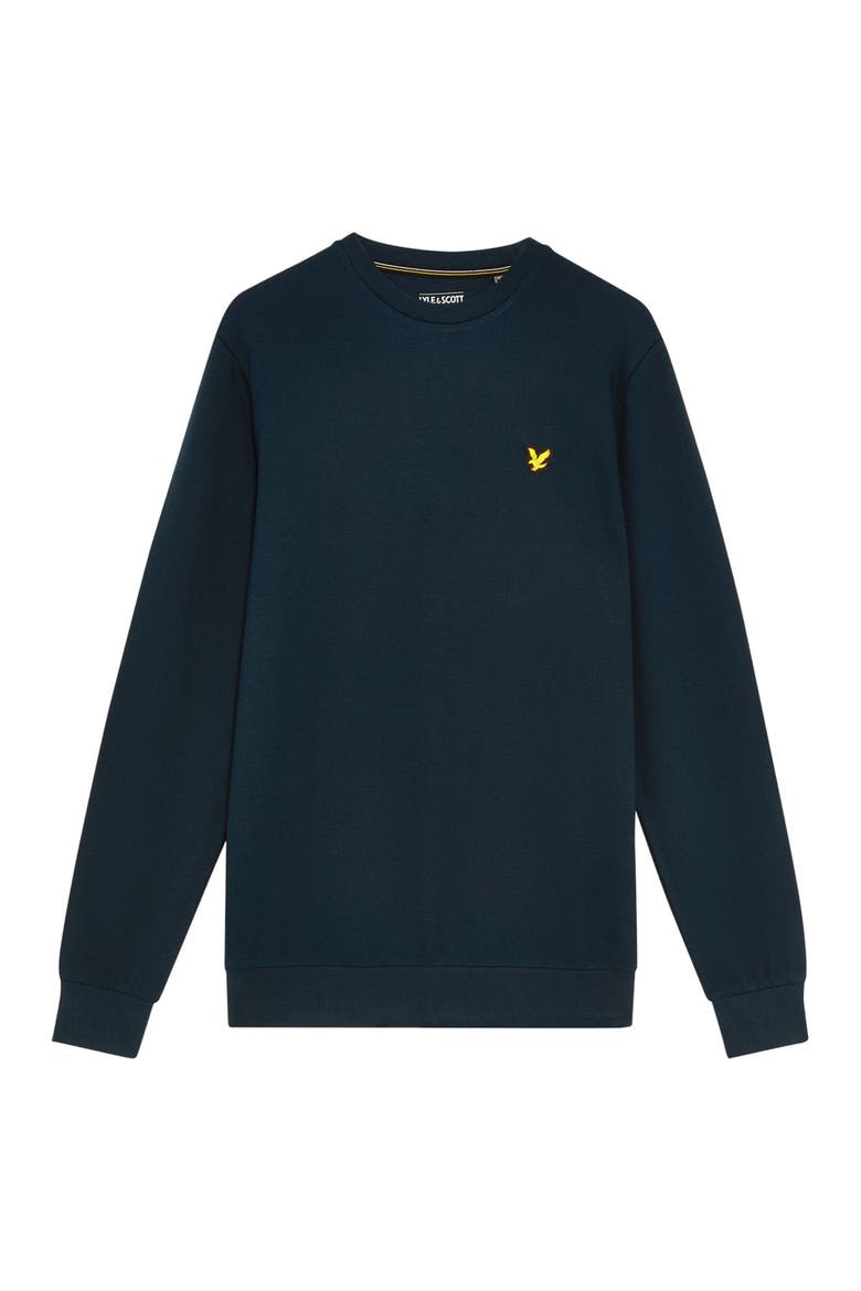 Crew Neck Long Sleeve Fly Fleece, Alternate, color, Dark Navy