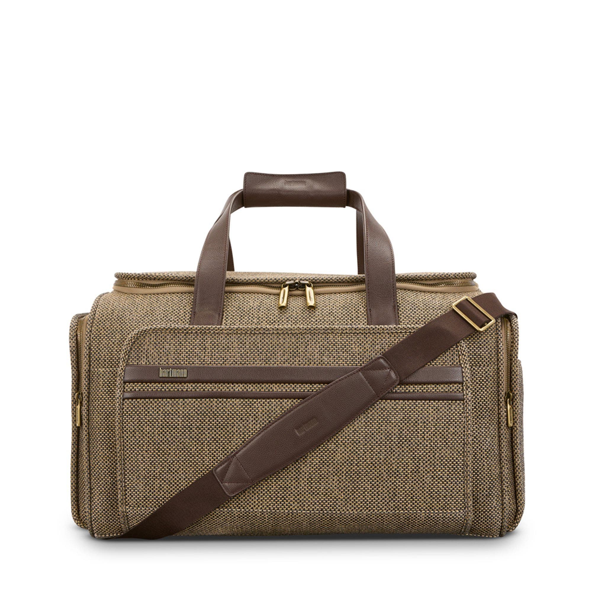 Tweed Travel Duffel, Main, color, Tweed/Natural Leather