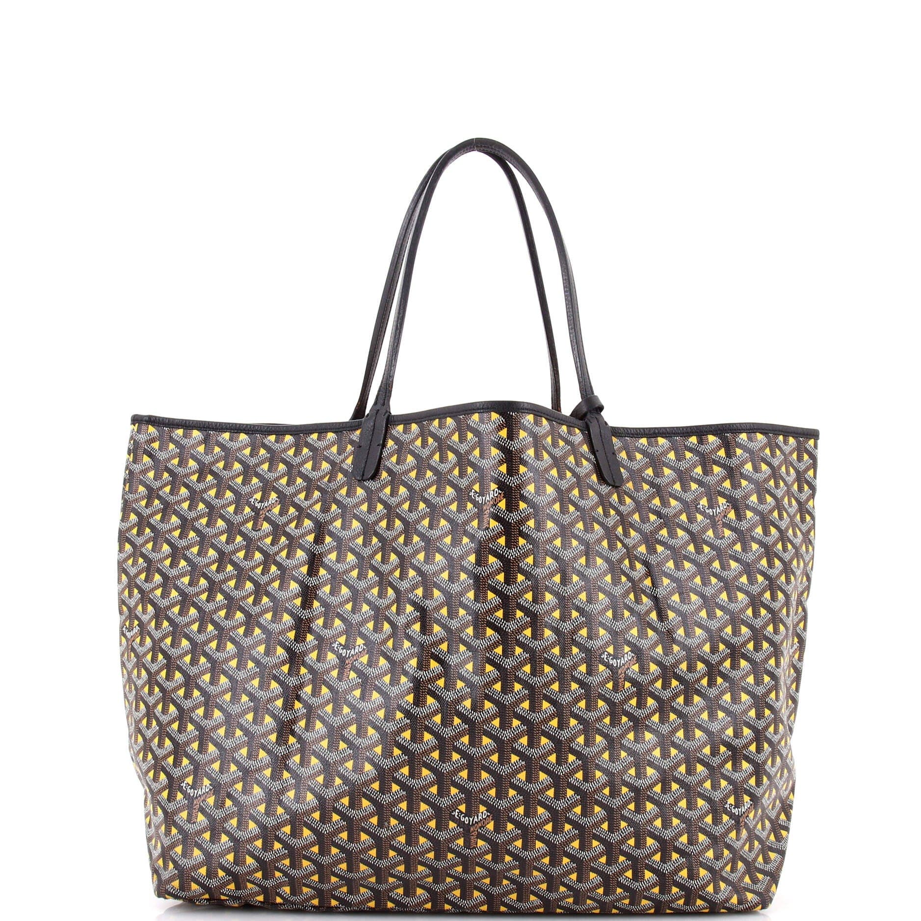 Pre-Owned Goyard Saint Louis Tote Claire Voie Coated Canvas GM, Alternate, color, Black