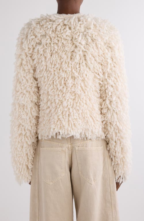 Isabel Marant Fedra Chenille Jacket In White