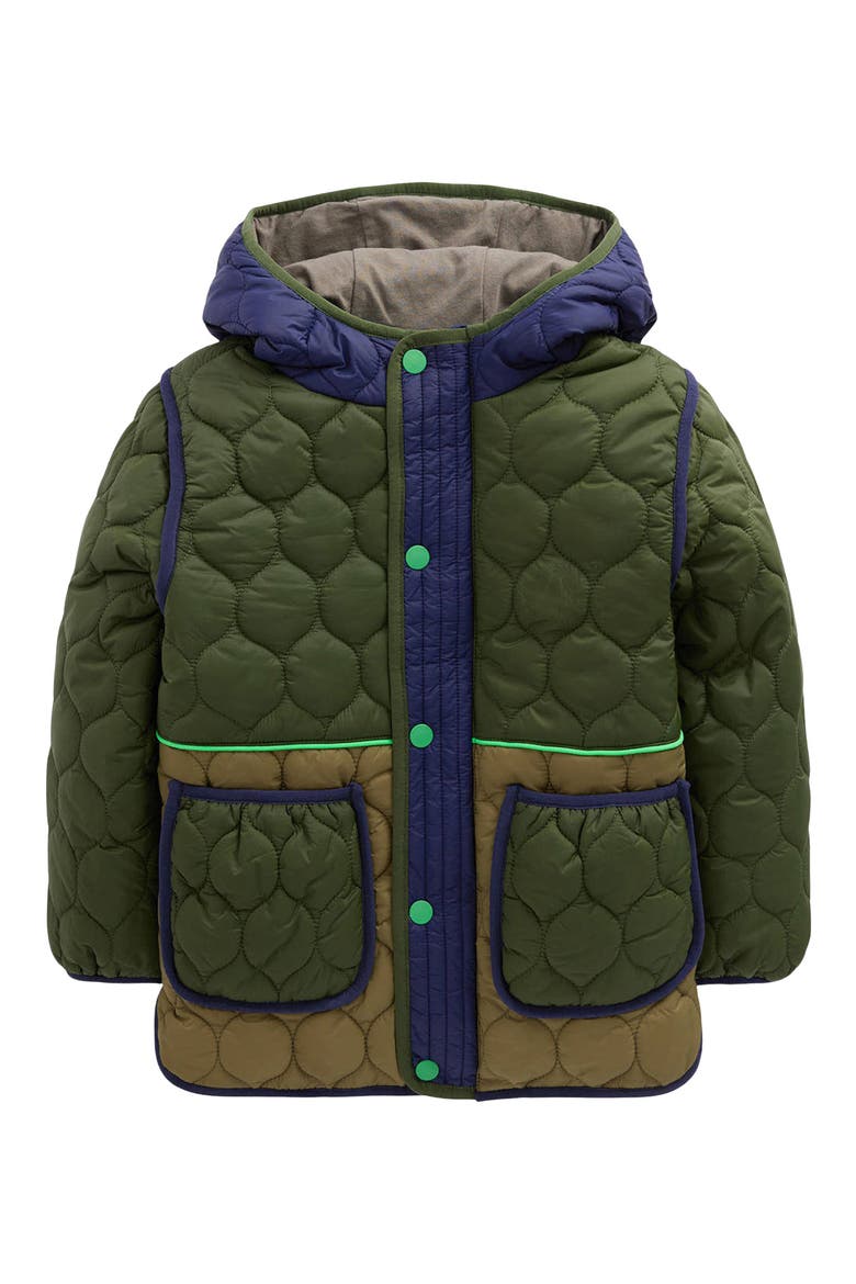 Kids' Onion Quilted Coat, Main, color, KHAKI