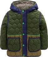 Mini Boden Kids' Onion Quilted Coat
