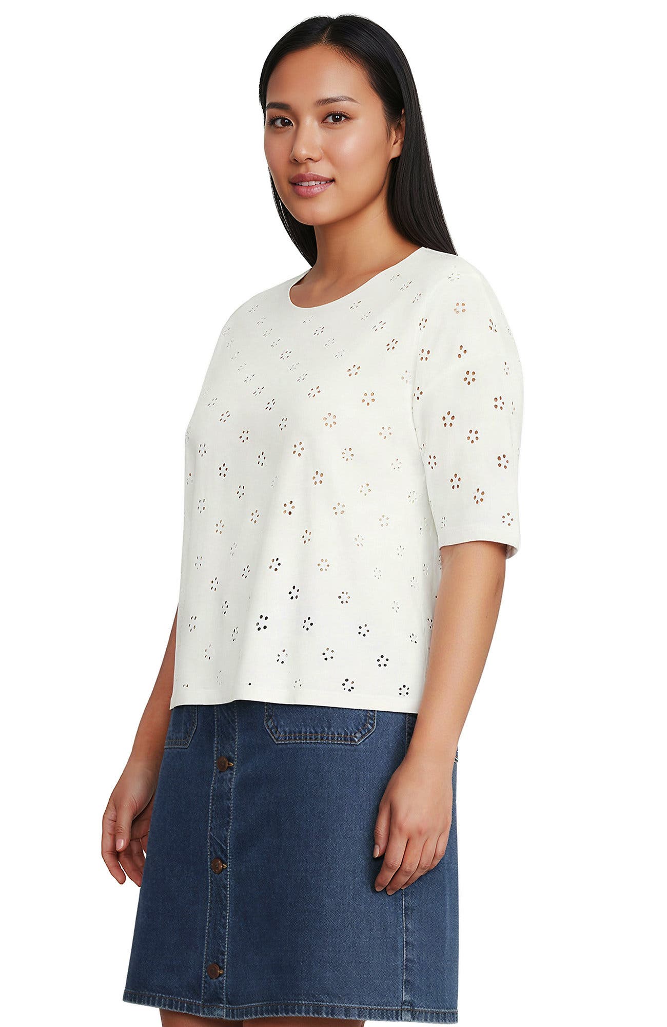 Ivory Flower Eyelet