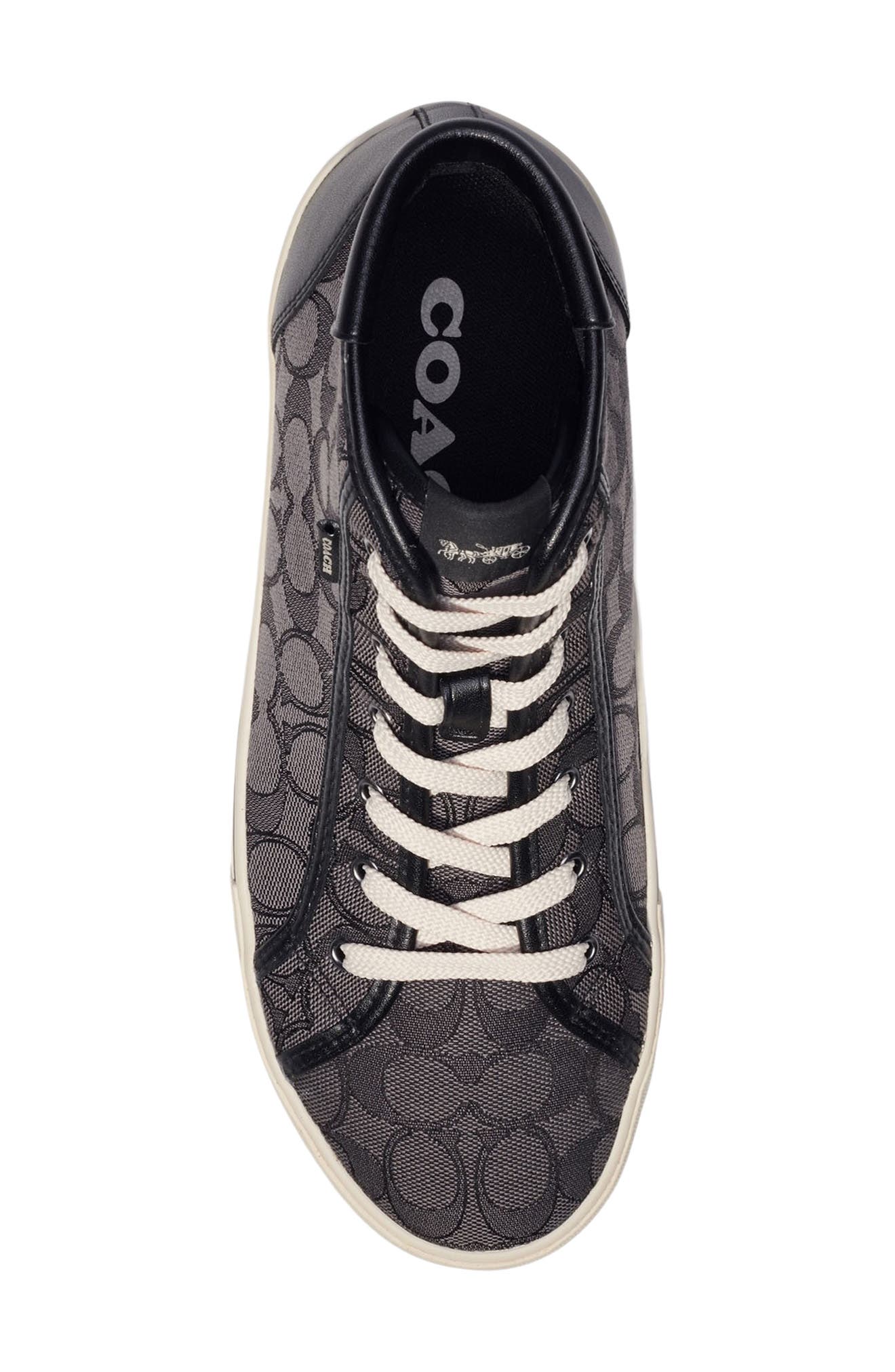 COACH Skate Signature Jacquard High Top Sneaker, Alternate, color, 