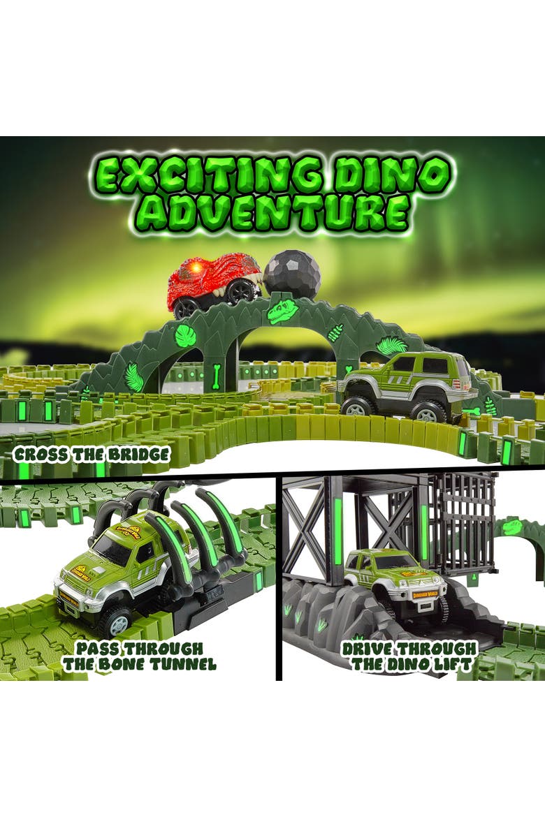 Dinosaur Track STEM Set Toy 225 Piece, Alternate, color, Multi Color