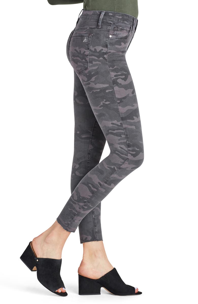 Sam Edelman The Kitten Raw Hem Camo Ankle Skinny Jeans, Alternate, color,