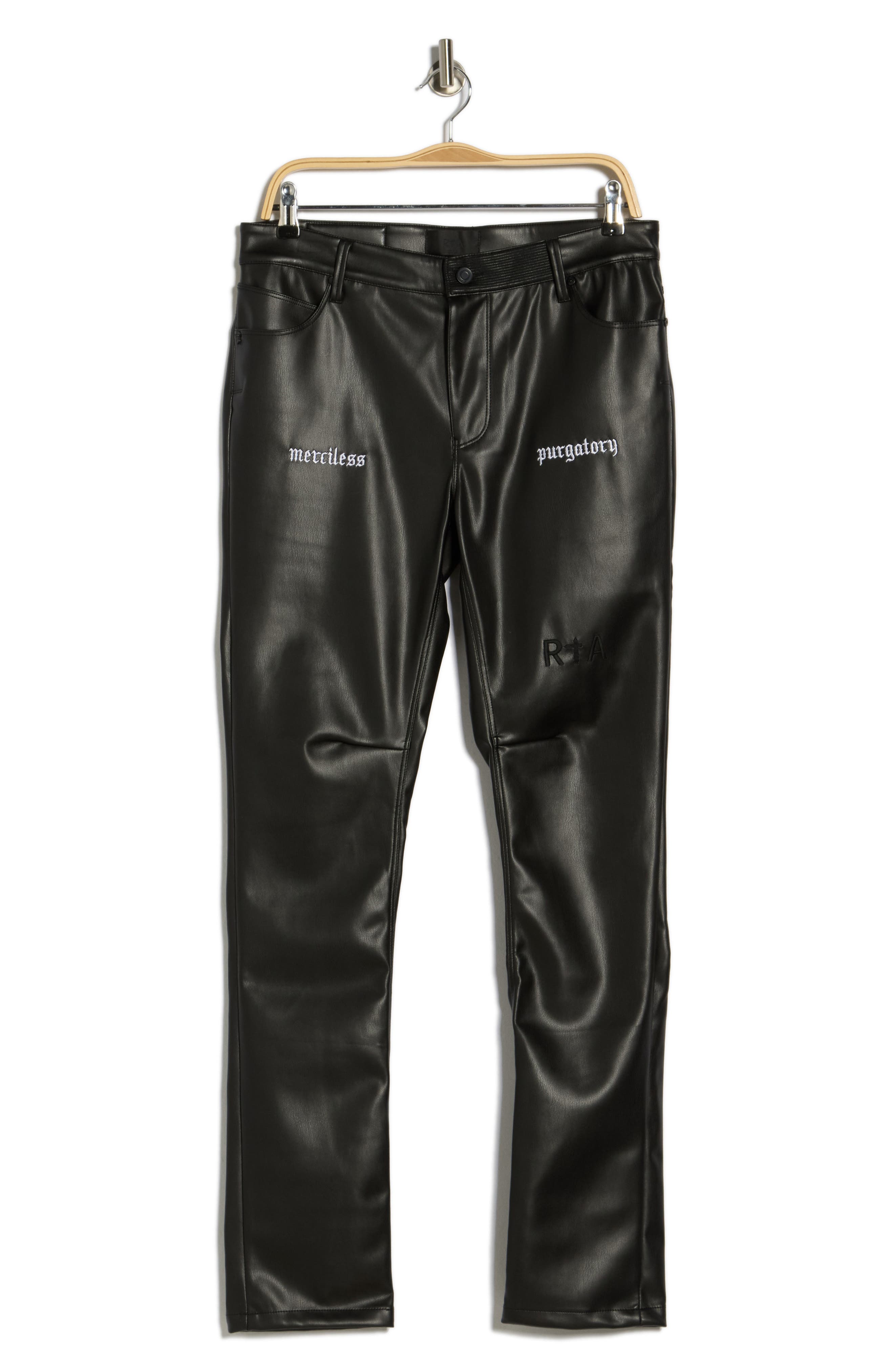RtA Bryant Faux Leather Skinny Pants