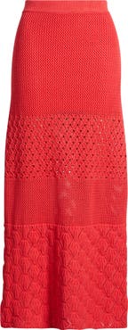 Marine Layer Amada Midi Cotton Sweater Knit Skirt