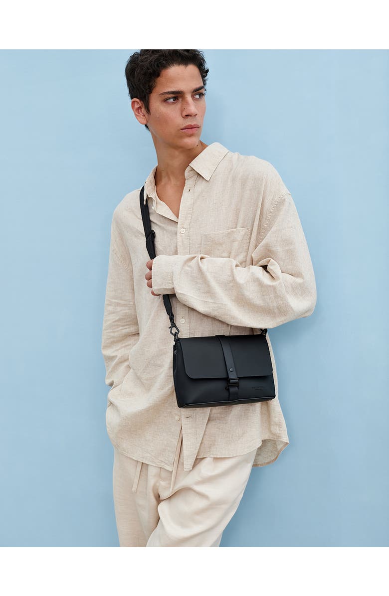 Gaston Luga Spläsh Crossbody - Olive, Alternate, color, Black