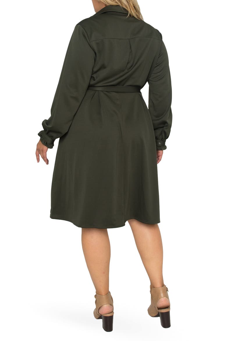 Utility Shirtdress, Alternate, color, DARK OLIVE