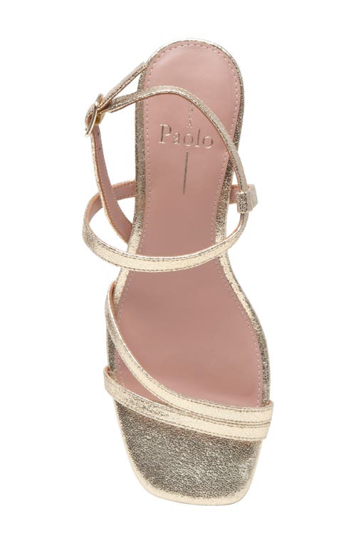 Linea Paolo Cannes Strappy Sandal In Gold