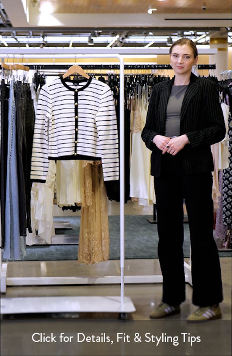 Catania Stripe Cotton Cardigan, sales video thumbnail