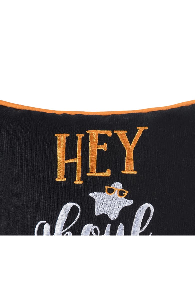 C&F Home Hey Ghoul Hey Halloween Small/Petite Accent Pillow, 10" x 10", Alternate, color, Orange