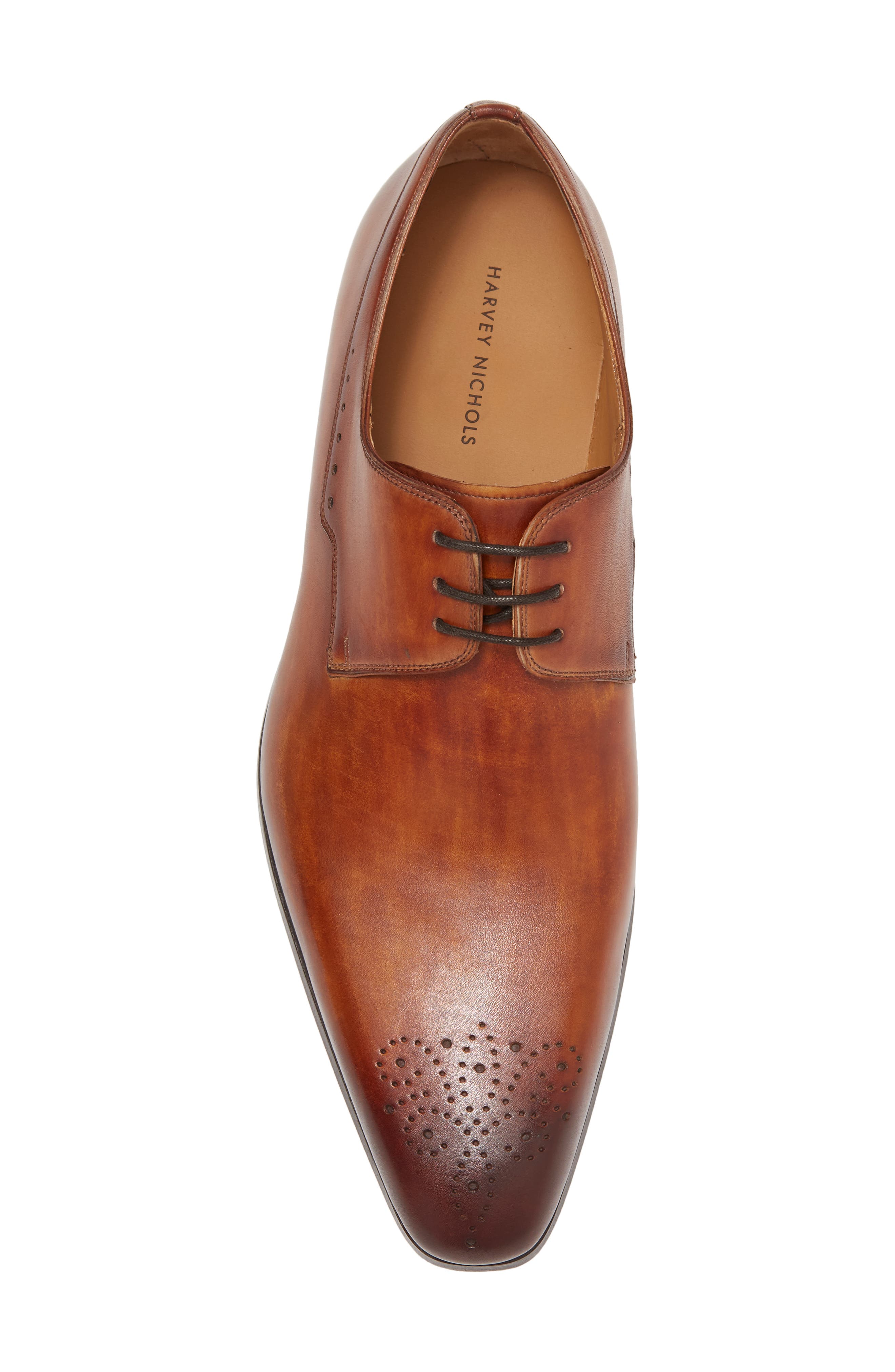 Magnanni Brogue Leather Derby, Alternate, color, 