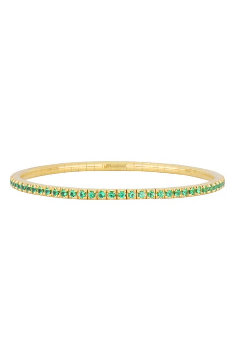 El Mar Emerald Stretch Bracelet