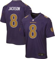 Nike Youth Nike Lamar Jackson Purple Baltimore Ravens Alternate 2 Game Jersey
