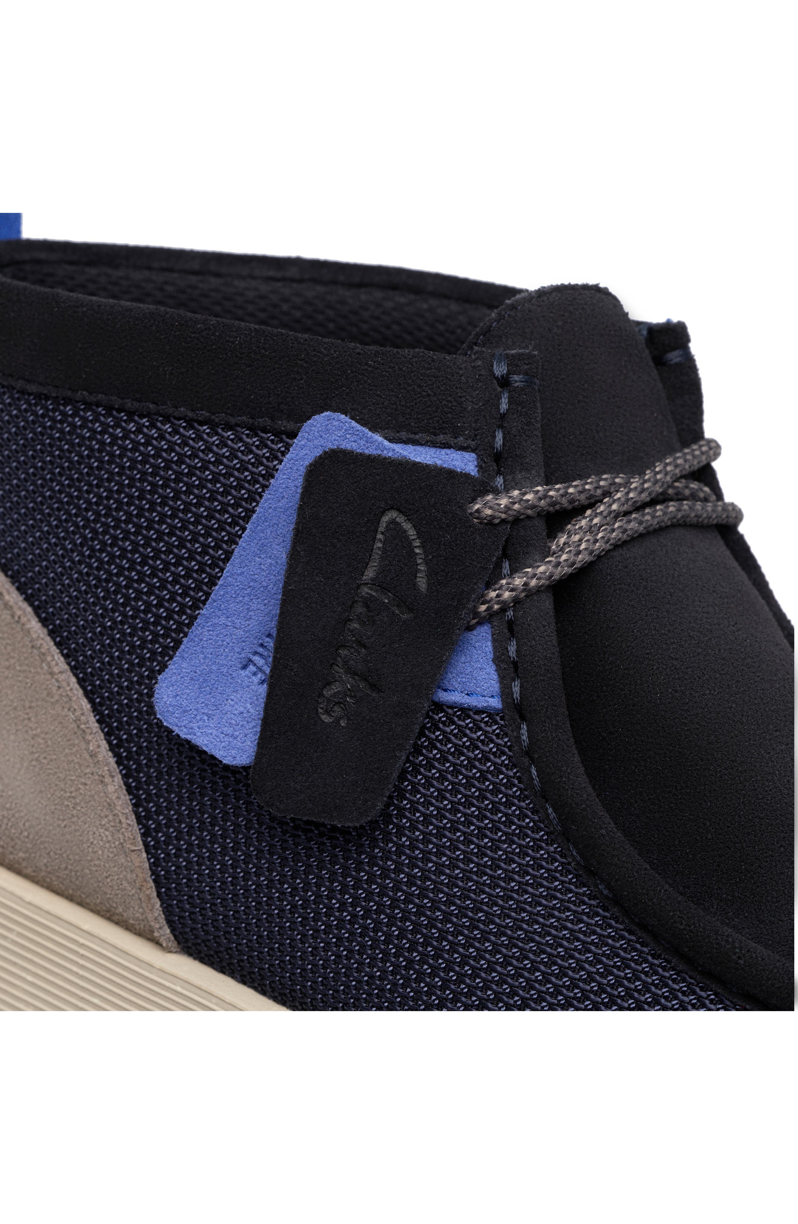 Clarks<sup>®</sup> Wallabee FTR2 Moc Toe Chukka Boot, Alternate, color, Navy Combo