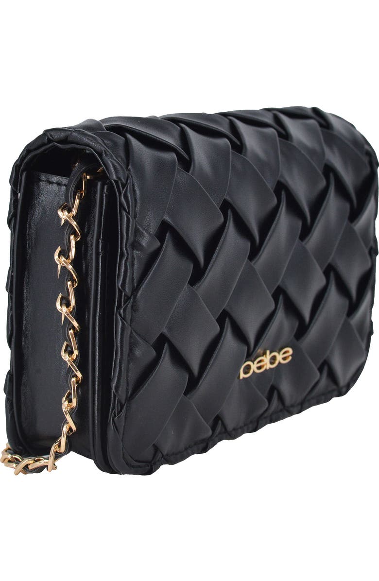 bebe Luca Crossbody Bag with Wallet, Alternate, color, Black