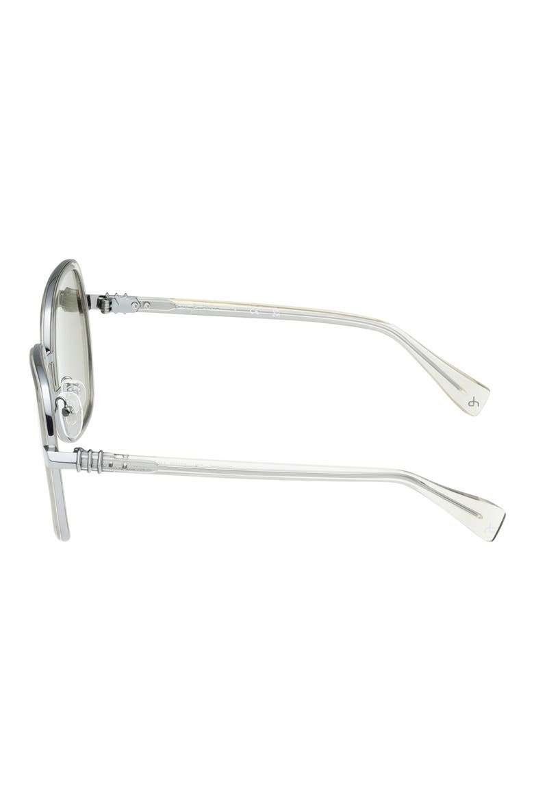 57mm Butterfly Sunglasses, Alternate, color, SHINY CRYSTAL TIDAL FOAM TAN L