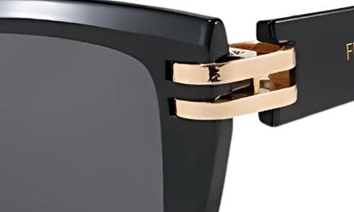 Fifth & Ninth Paige 48mm Polarized Small Geometric Sunglasses In Black