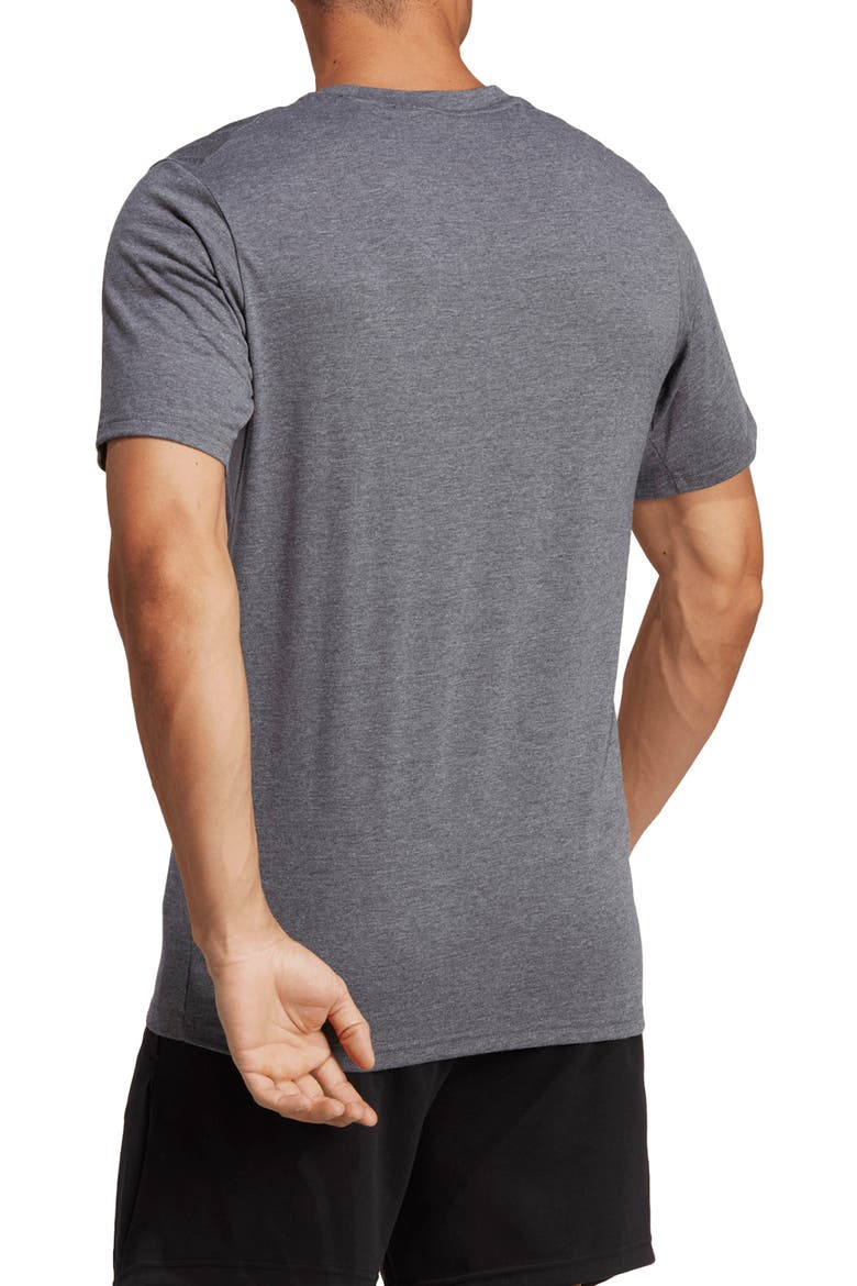 Train Essentials FeelReady Training T-Shirt, Alternate, color, DGREYH/WHI