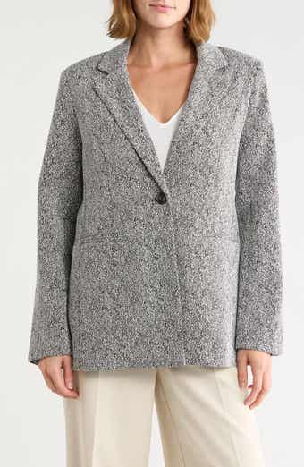 Notch Lapel Single Button Blazer