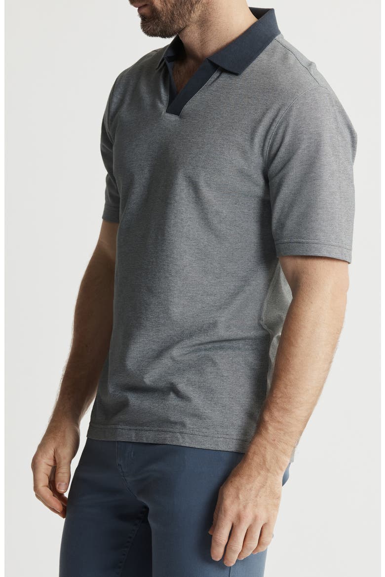 South Hampton Johnny Collar Polo, Alternate, color, CHARCOAL