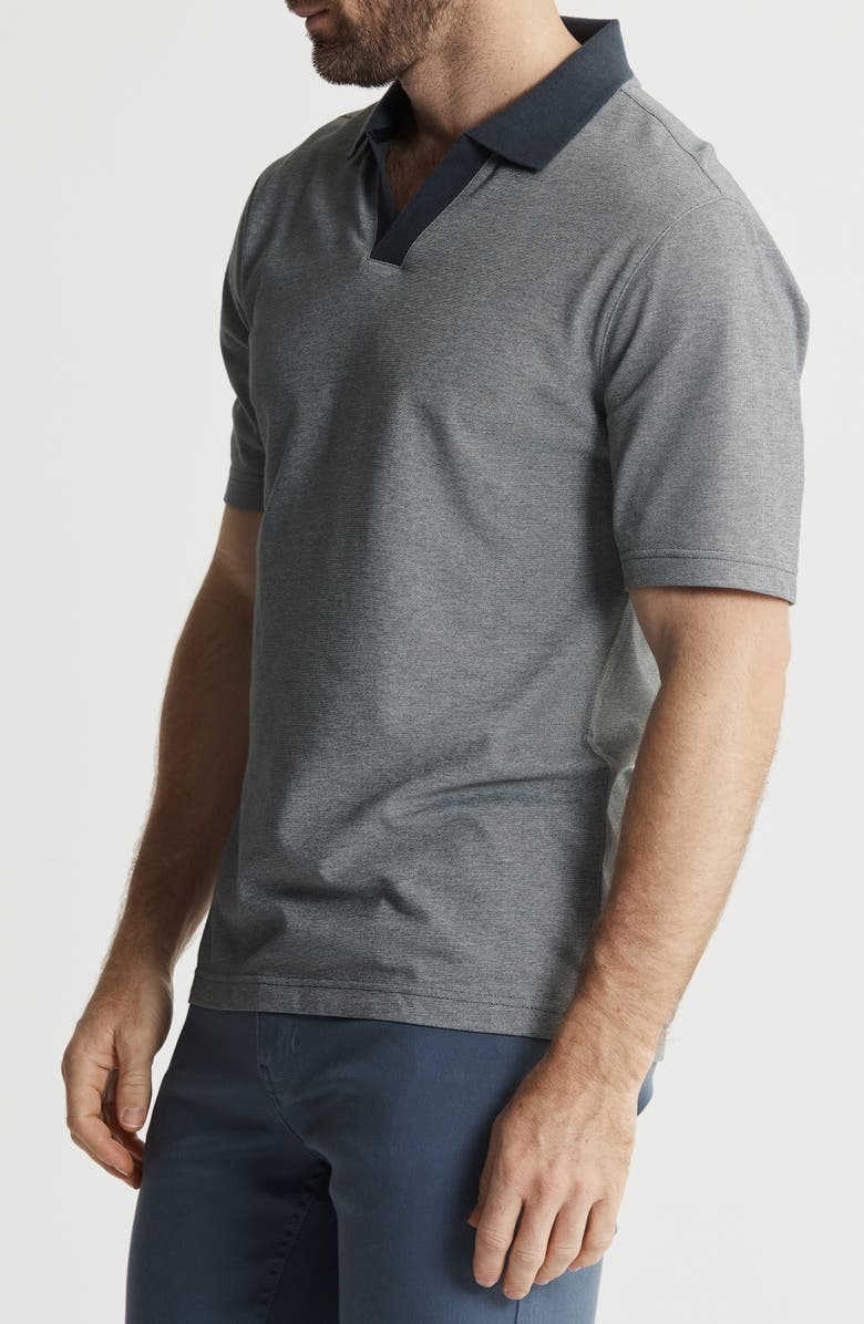 JACHS South Hampton Johnny Collar Polo, Alternate, color, Charcoal