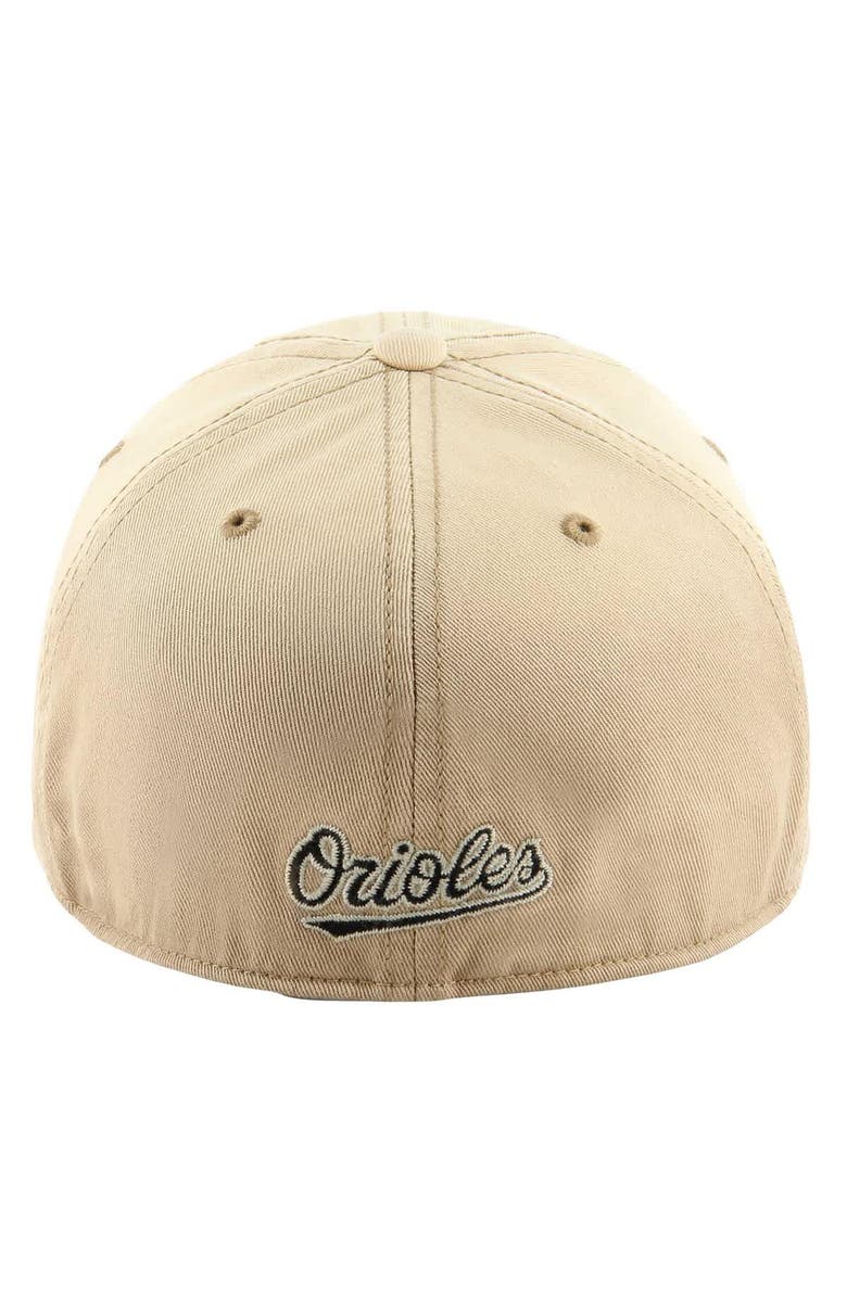 '47 Men's '47 Khaki Baltimore Orioles Dusted Franchise Fitted Hat, Alternate, color,