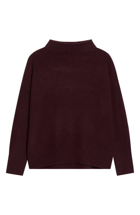 Boiled Cashmere Funnel Neck Pullover