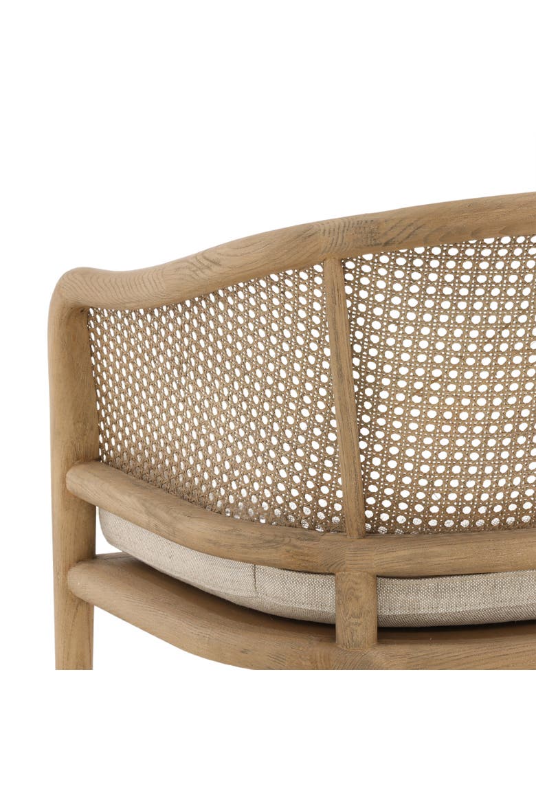 Kendrix Cane Back Linen Dining Chair, Alternate, color, Beige