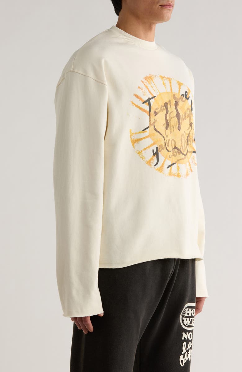 HONOR THE GIFT I Can See Long Sleeve Cotton Graphic T-Shirt, Alternate, color, White