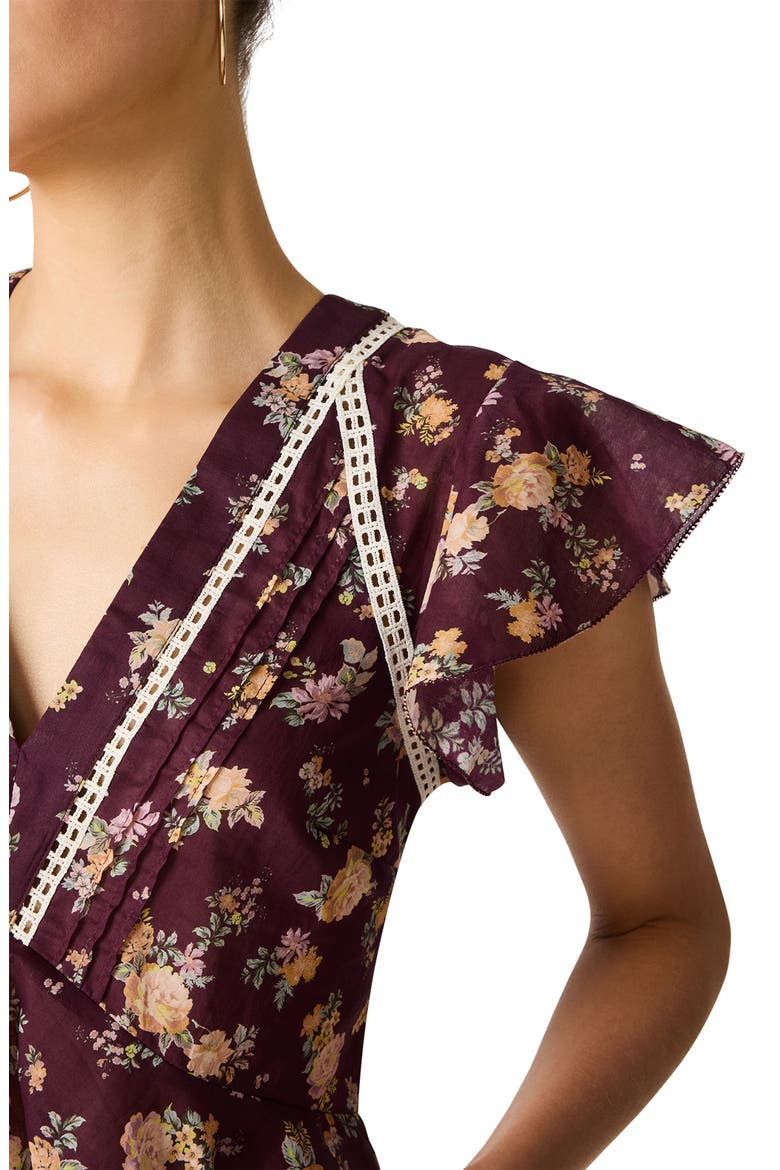 Leyla Cotton Voile Top, Alternate, color, PORT