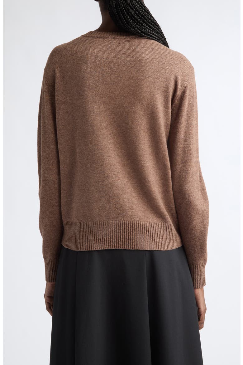 Wool Blend Sweater, Alternate, color, TOP BROWN