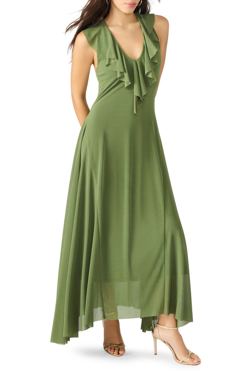 Steve Madden Kora Sleeveless A-Line Dress, Main, color, Cypress Green