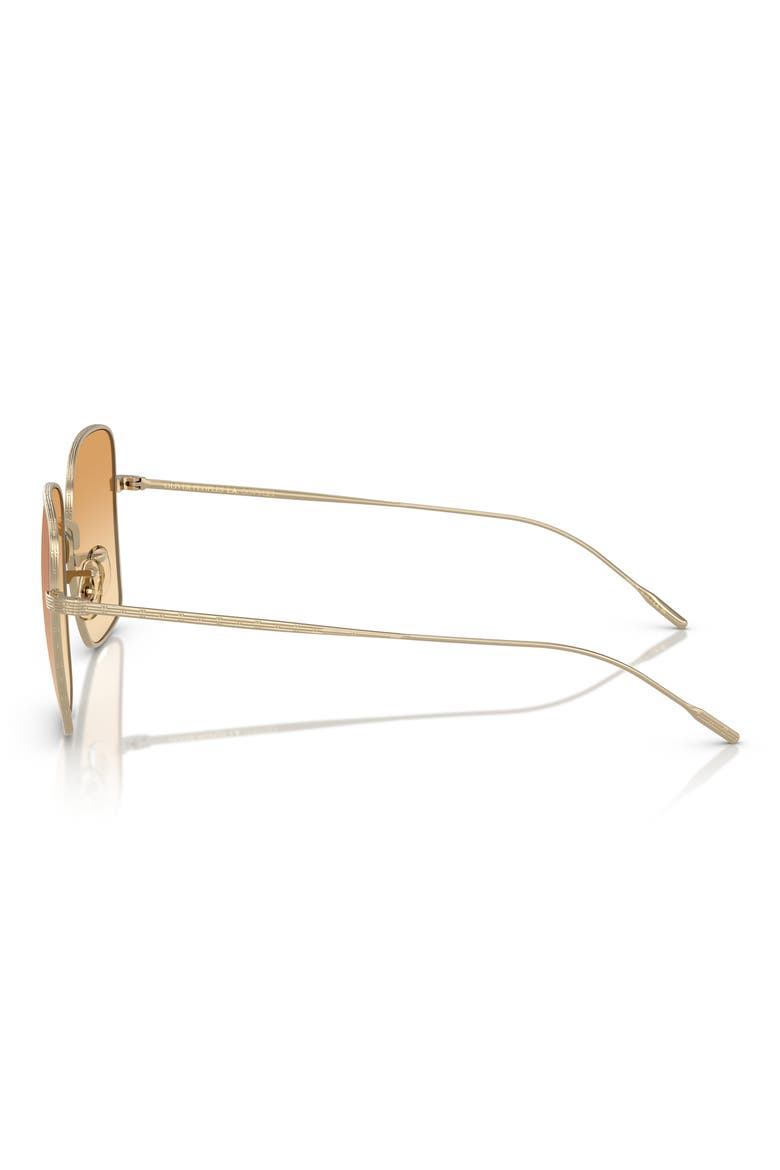 55mm Pillow Sunglasses, Alternate, color, GOLD