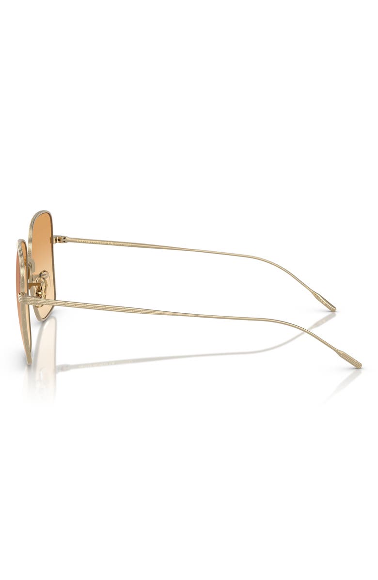 Oliver Peoples 55mm Pillow Sunglasses, Alternate, color, Gold