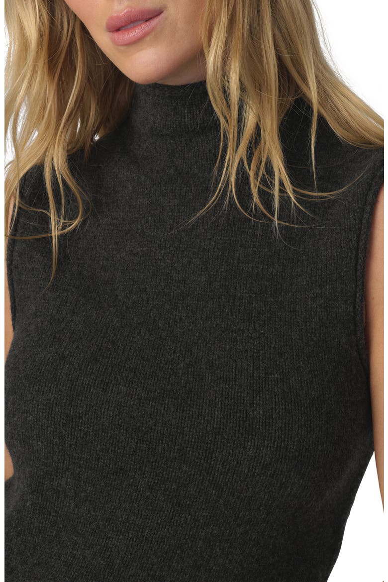 Stevie Sleeveless Wool & Yak Hair Sweater, Alternate, color, CHARCOAL
